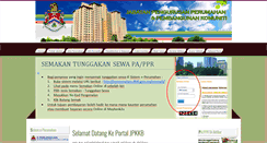 Desktop Screenshot of eperumahan.dbkl.gov.my