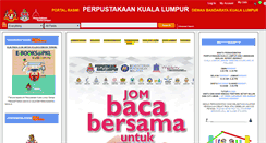 Desktop Screenshot of kllibrary.dbkl.gov.my